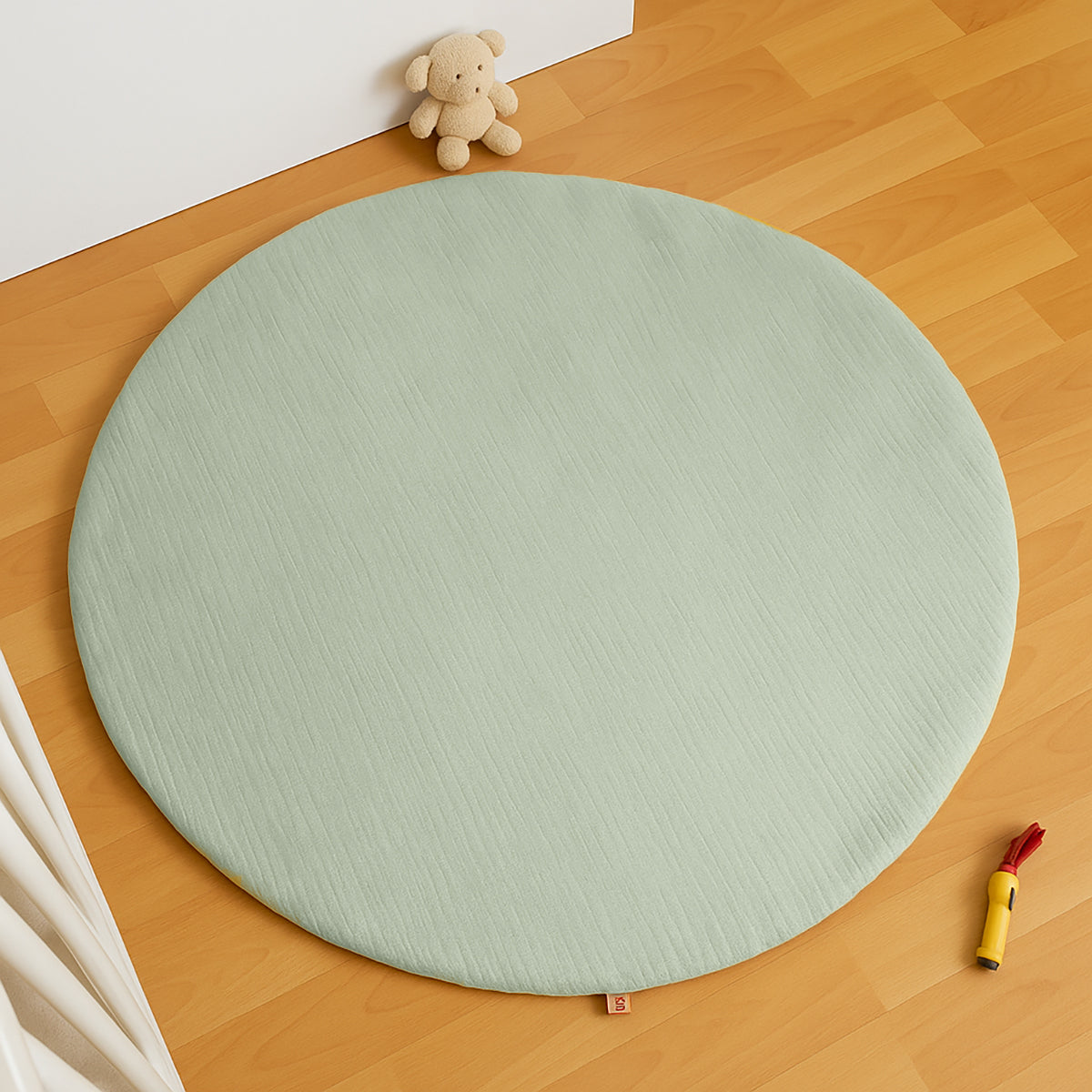 Organic Cotton Activity Mat Havane - Green