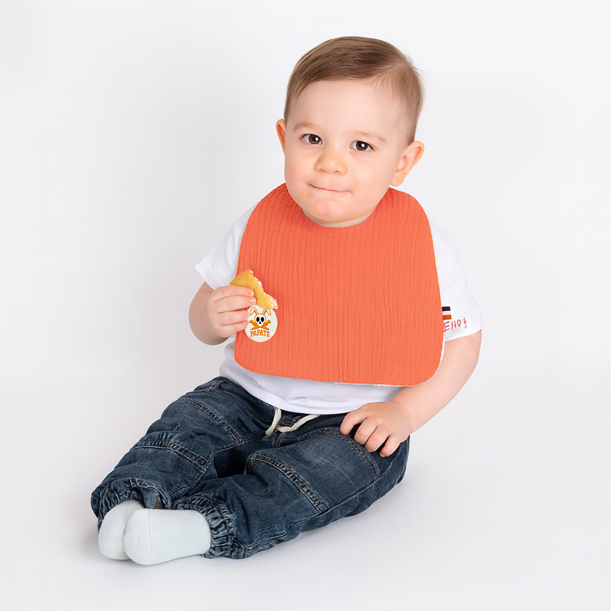 Organic Cotton Bib - Strawberry