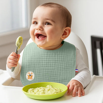 Organic Cotton Bib - Green