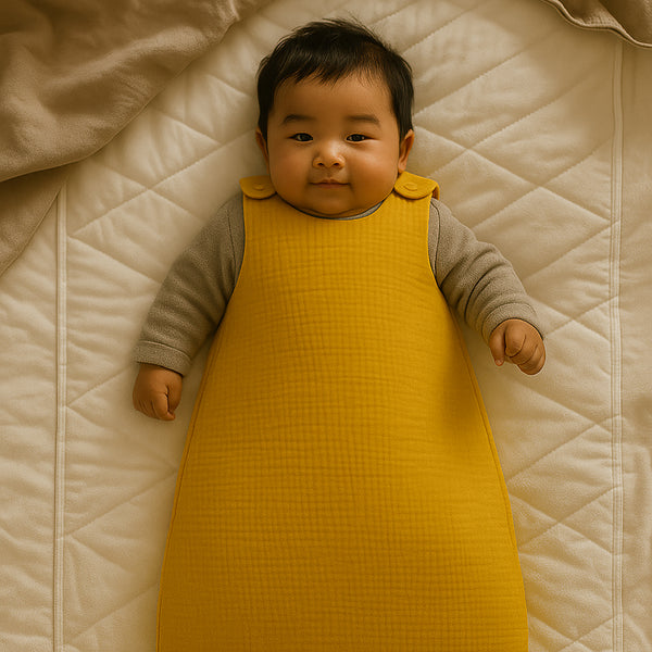 Organic Cotton Winter Sleeping Bag - Honey - Image 5