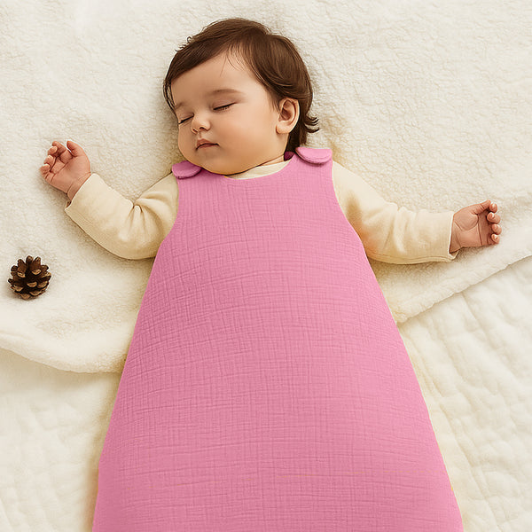 Organic Cotton Winter Sleeping Bag - Pink - Image 6