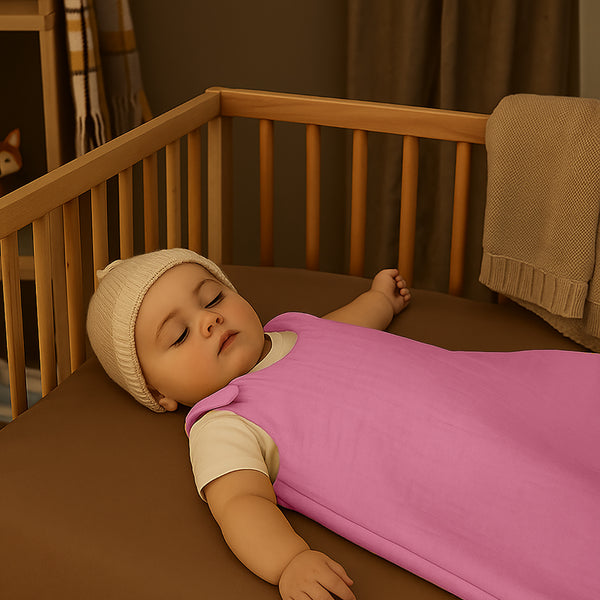 Organic Cotton Winter Sleeping Bag - Pink - Image 4