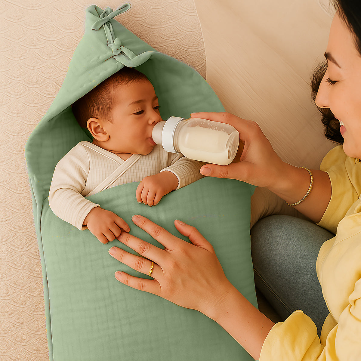 Organic Cotton Bunting Bag - Green