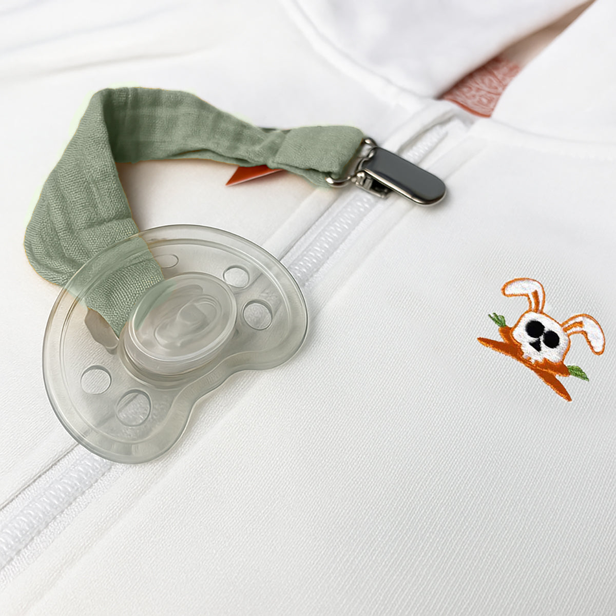 Organic Cotton Pacifier Clip - Green