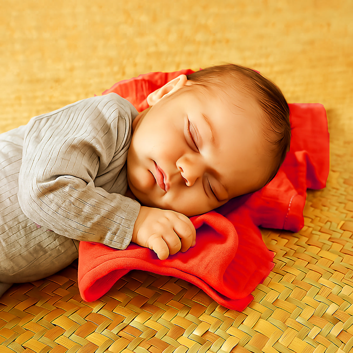 Organic Cotton Swaddles  - Strawberry