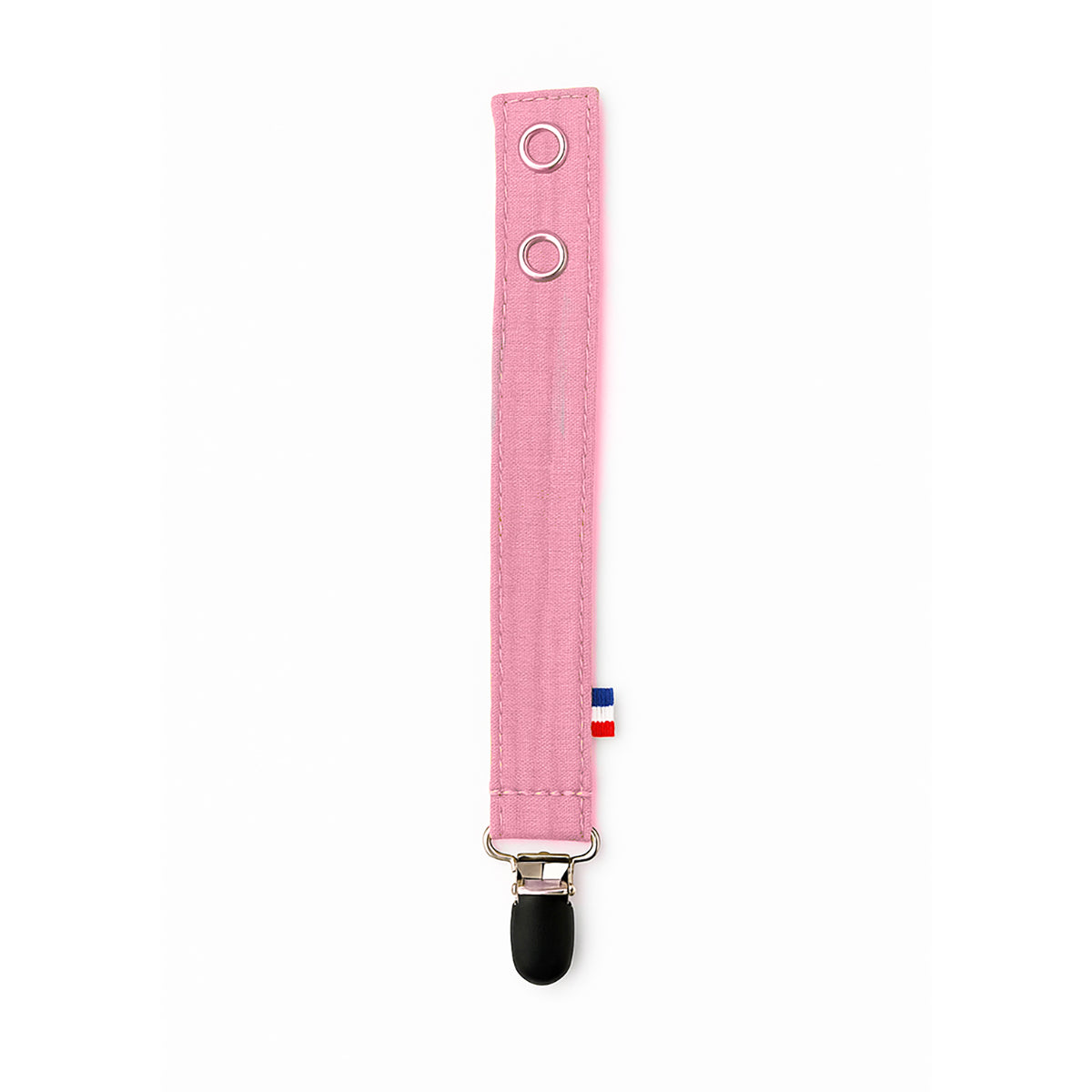 Organic Cotton Pacifier Clip - Pink