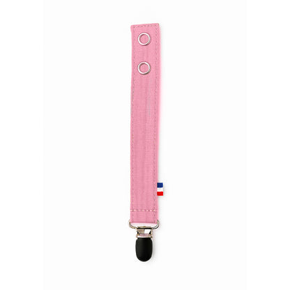 Organic Cotton Pacifier Clip - Pink