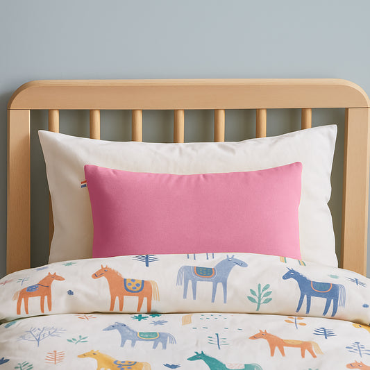 Organic Cotton Pillow - Pink