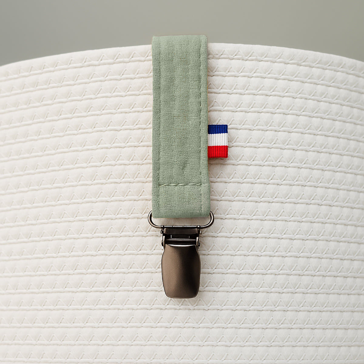 Organic Cotton Pacifier Clip - Green