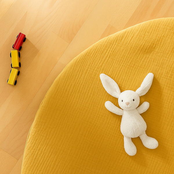 Organic Cotton Activity Mat Havane - Honey
