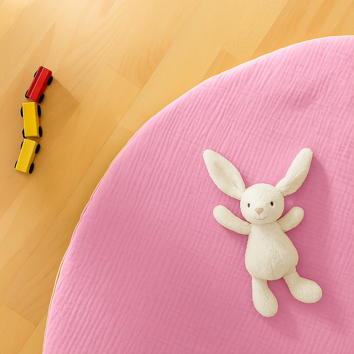 Organic Cotton Activity Mat Havane - Pink