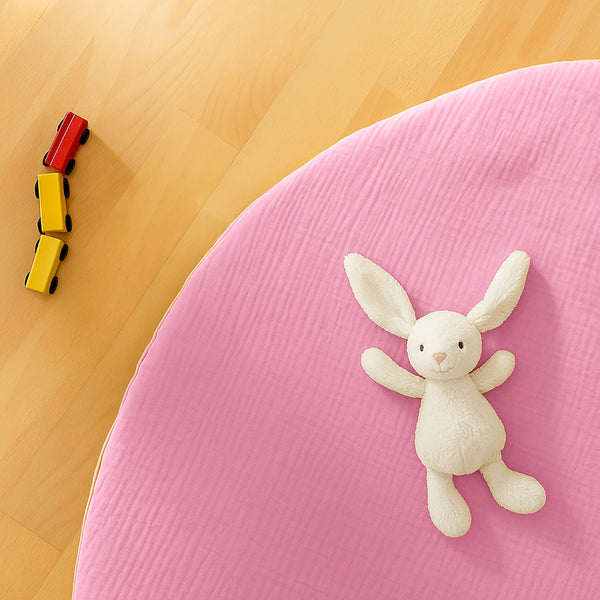 Organic Cotton Activity Mat Havane - Pink