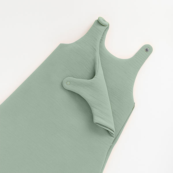 Organic Cotton Winter Sleeping Bag - Green - Image 3