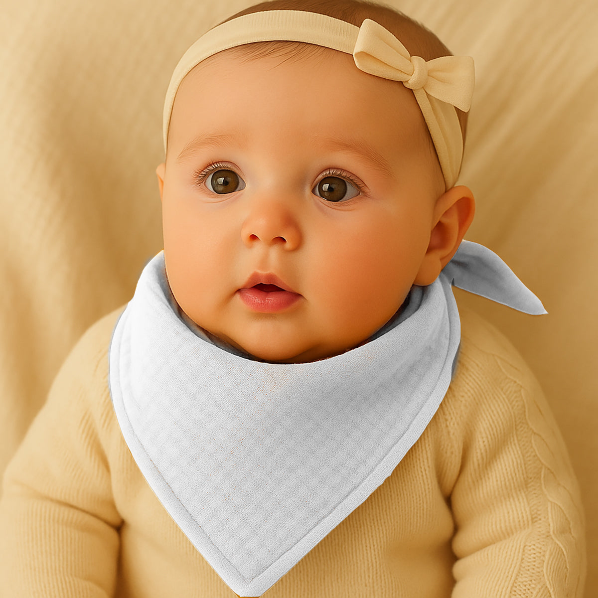 Organic Cotton Swaddles - White