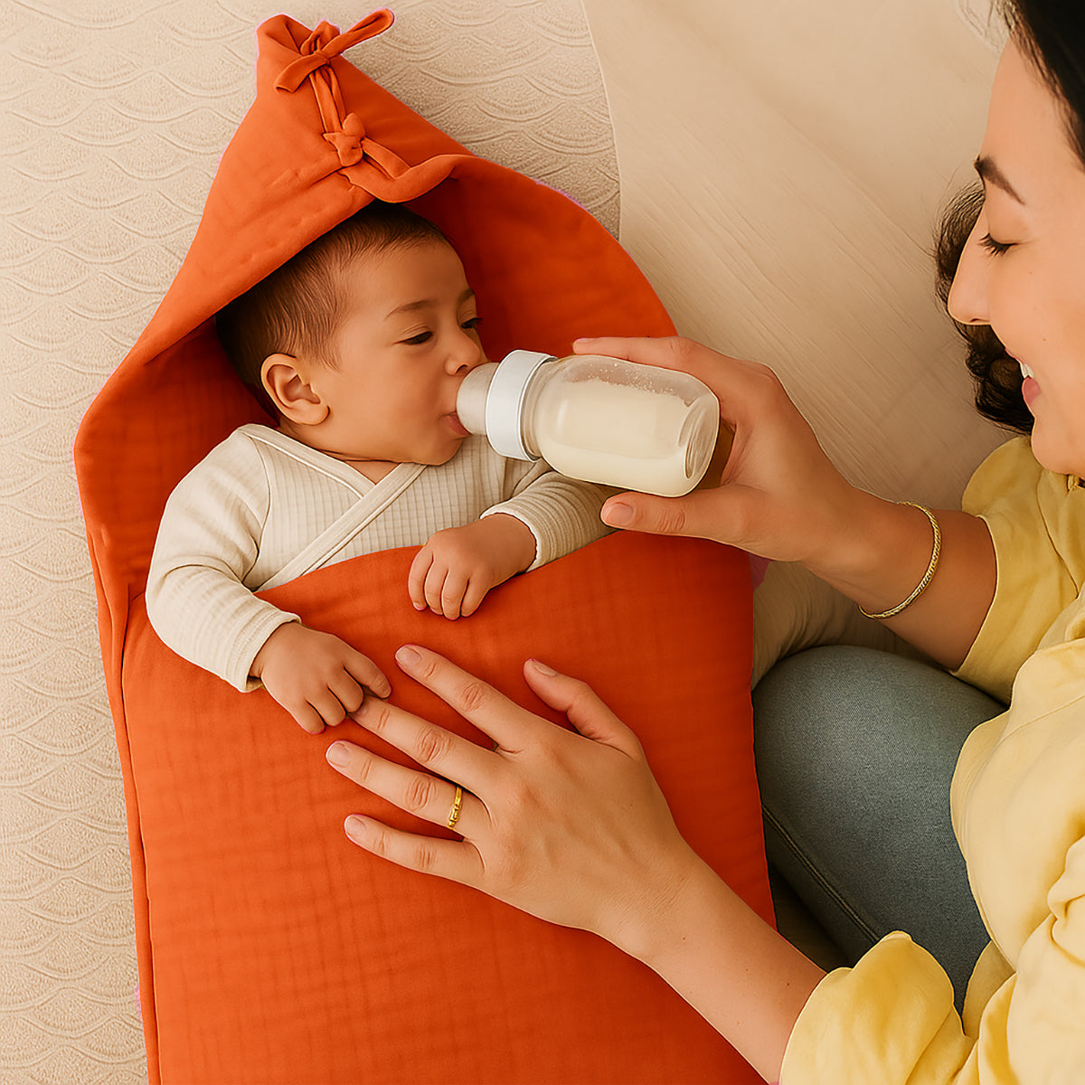 Organic Cotton Bunting Bag - Strawberry