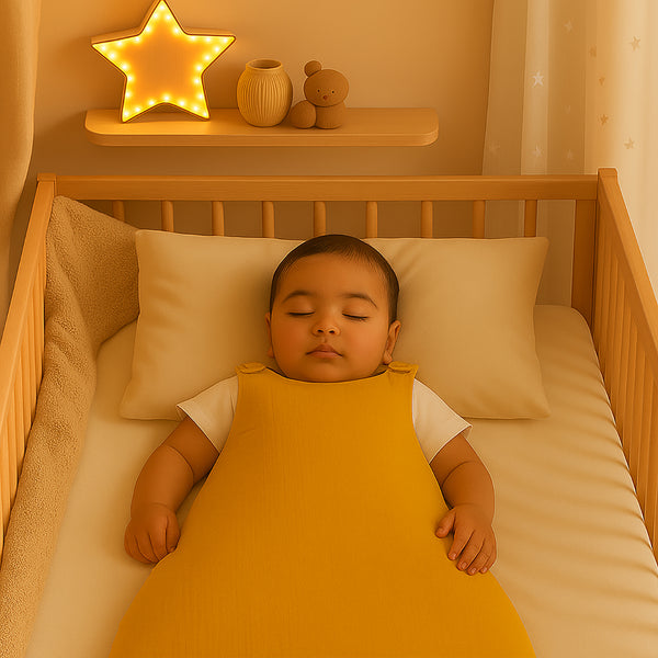 Organic Cotton Winter Sleeping Bag - Honey - Image 3