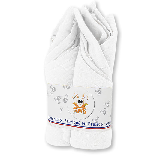 Organic Cotton Swaddles - White