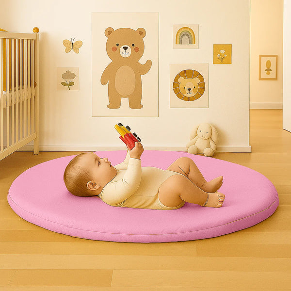 Organic Cotton Activity Mat Havane - Pink