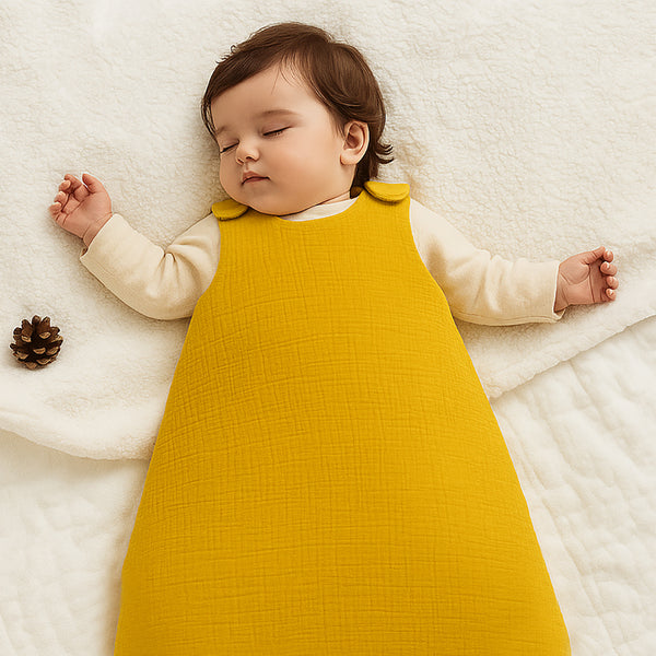 Organic Cotton Winter Sleeping Bag - Honey - Image 6