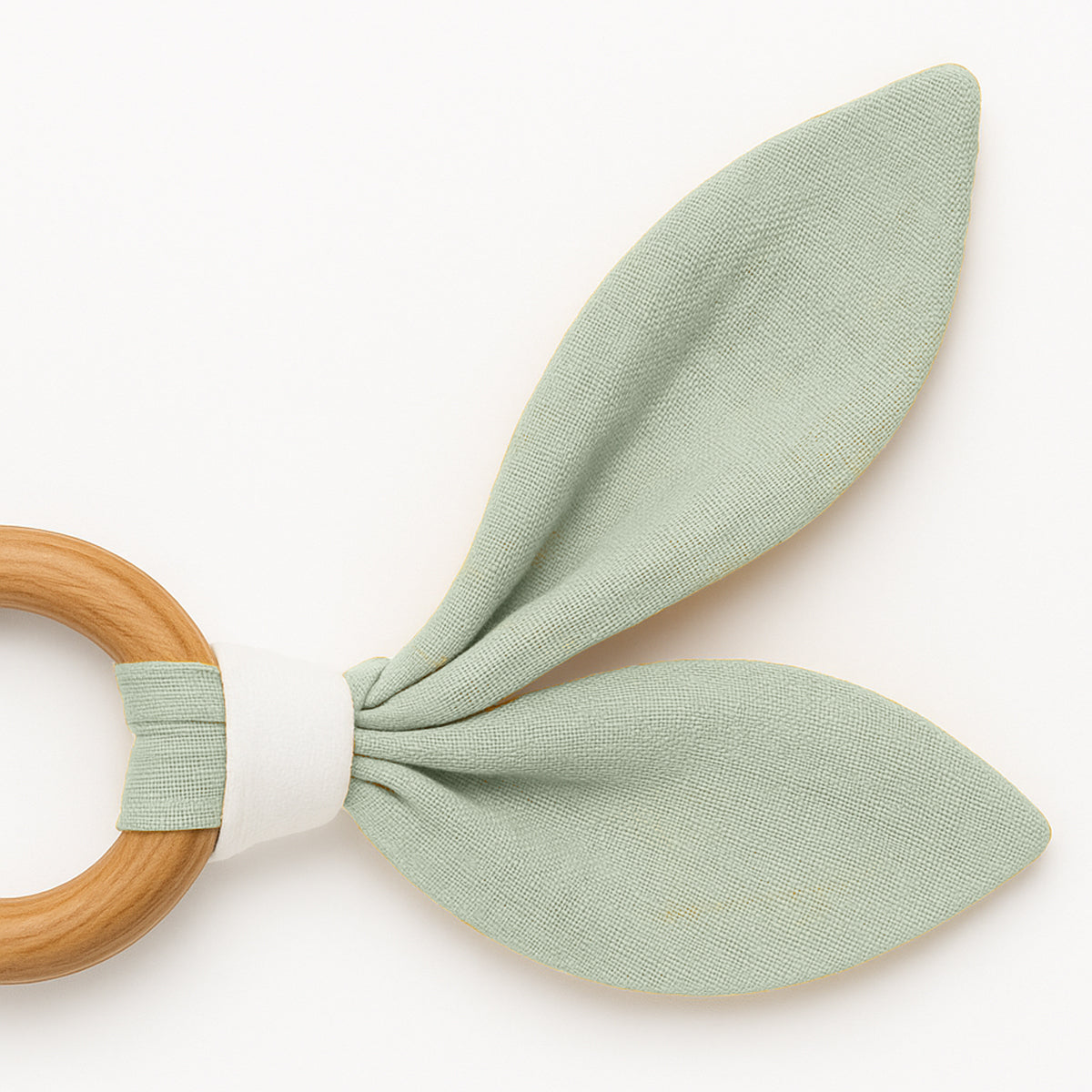 Organic Cotton Teething Ring - Green