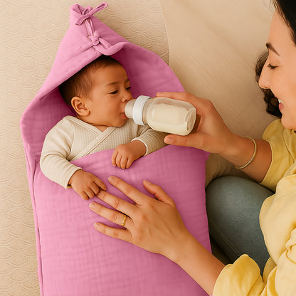 Organic Cotton Bunting Bag - Pink