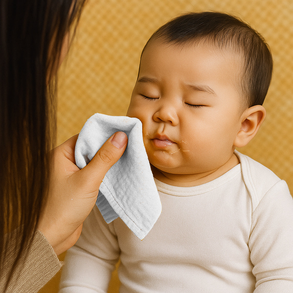 Organic Cotton Swaddles - White