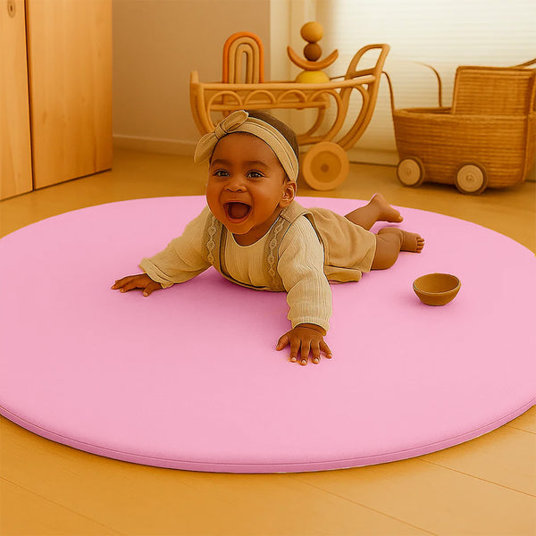 Organic Cotton Activity Mat Havane - Pink
