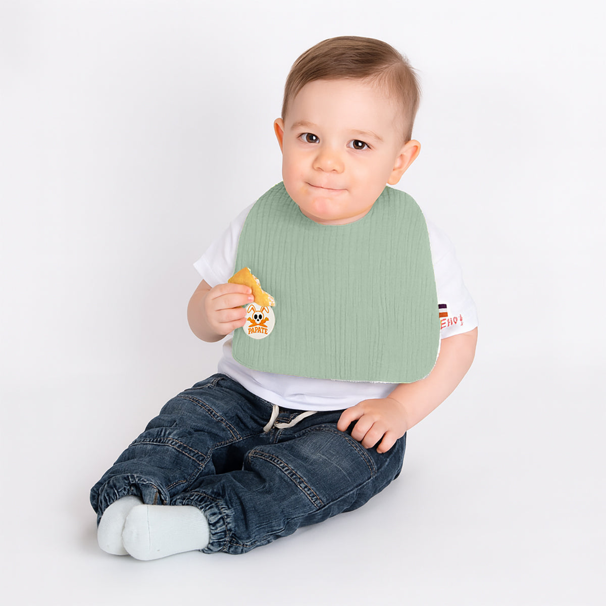 Organic Cotton Bib - Green