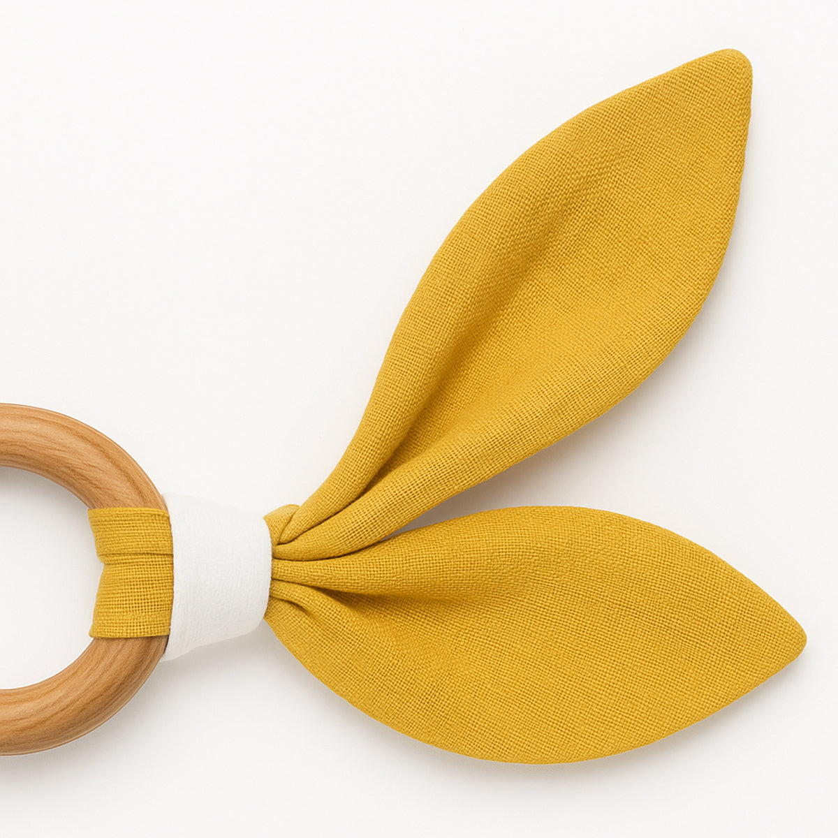 Organic Cotton Teething Ring - Honey